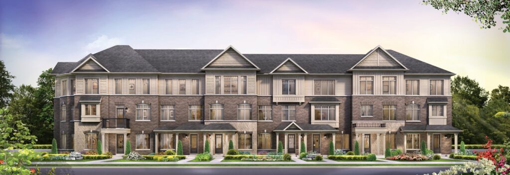 17 foot rear-lane townhomes, Trails of Whitevale