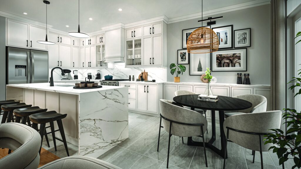 Kitchen rendering at Trails of Whitevale