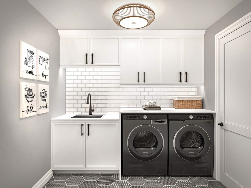 Laundry room rendering
